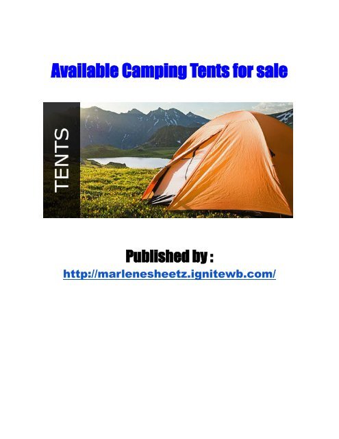 Camping Tents for sale