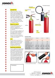 Kohlendioxid- Feuerlöscher K - Jomos