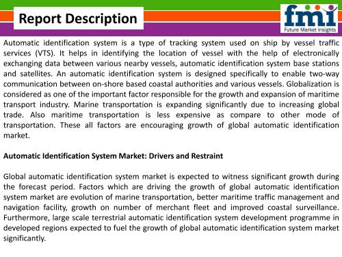 Global Automatic Identification System Market