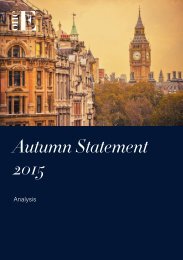 Autumn Statement - Analysis