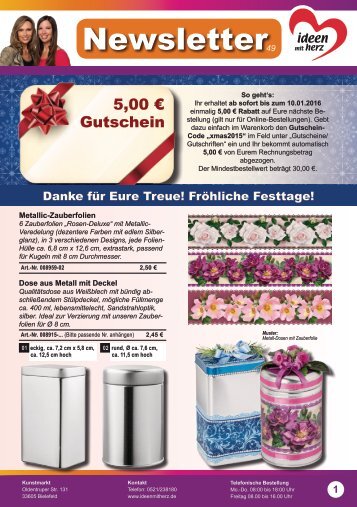 Ideen mit Herz Newsletter Nr. 49