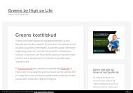 greens kosttilskud