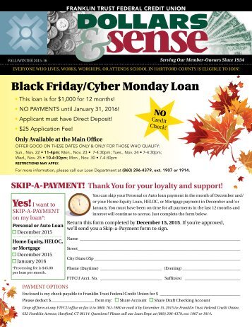 Black Friday/Cyber Monday Loan