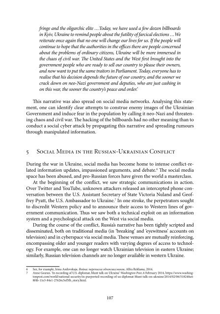 Strategic Communications and Social Media in the Russia Ukraine Conflict