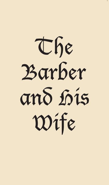 The Barber and his wife TITLE