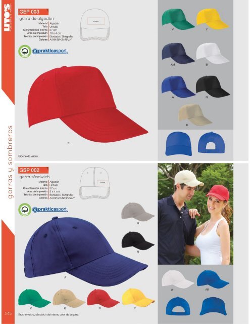 Catalogo Gorras y Sombreros