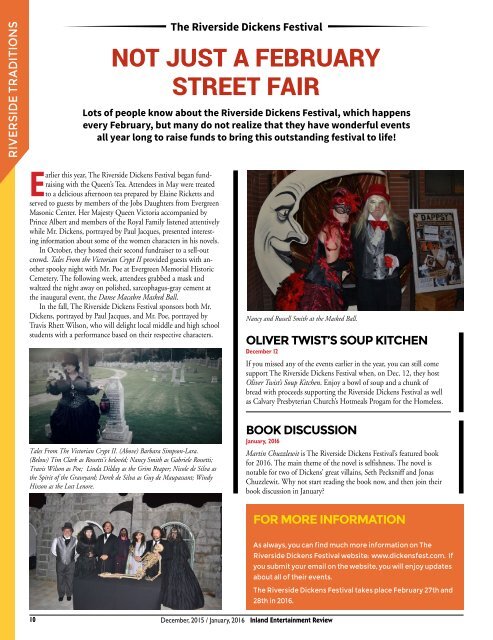 Inland Entertainment Review Magazine, Dec. 2015 / Jan. 2016