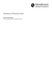 Henderson Protected Funds - Henderson Global Investors
