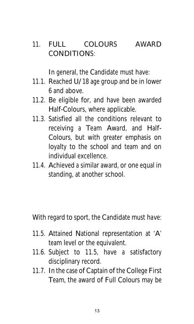 Honours and Awards Constitution 2016