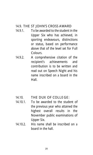 Honours and Awards Constitution 2016