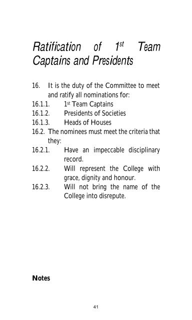 Honours and Awards Constitution 2016