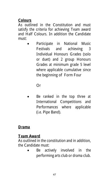 Honours and Awards Constitution 2016