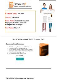 Pass4sure 70-243 Exam Quick Study and Get Discount