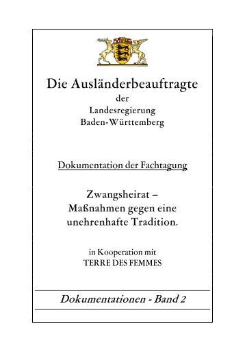 Die Ausländerbeauftragte - Justizministerium Baden-Württemberg