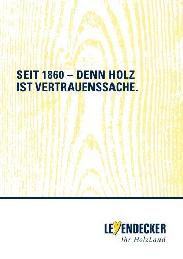 Leyendecker Imagebrochüre