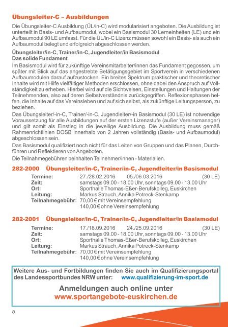 KSB Euskirchen Qualifizierung 2016