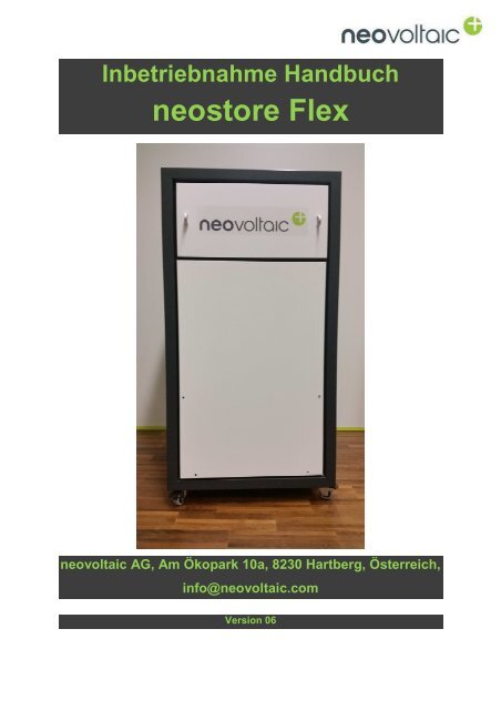 Inbetriebnahme Handbuch Flex V06