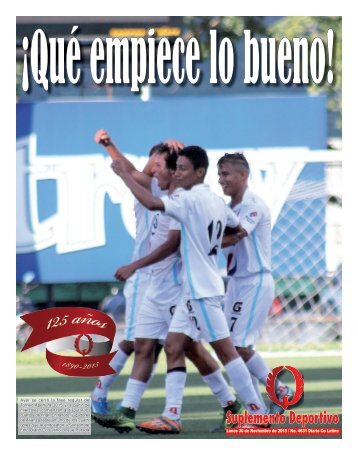 Suplemento Deportivo 30 de Noviembre de 2015 