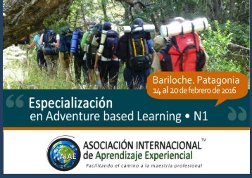 Especialización en Adventure based Learning; AIAE Feb.2016