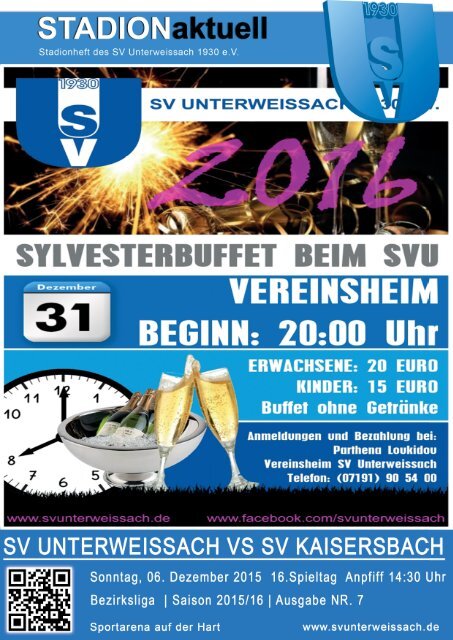 SV Unterweissach - SV Kaisersbach