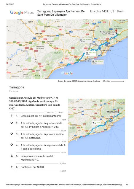 Tarragona, Espanya a Ajuntament De Sant Pere De Vilamajor_ Google Maps333