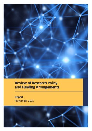 Review of Research Policy and Funding Arrangements