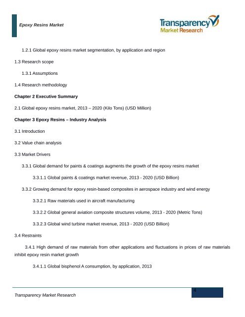 Epoxy Resins Market 