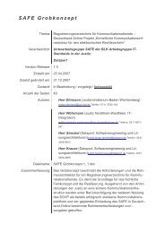 SAFE Grobkonzept - Justizportal des Bundes und der Länder