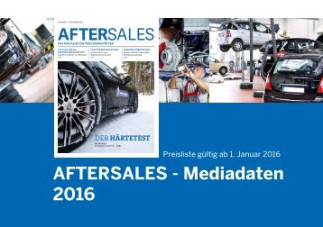 AfterSales Magazin Mediadaten 2016