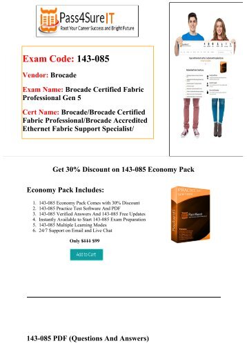 Pass4sure 143-085 Exam Quick Study and Get Discount