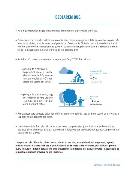 COMPROMÍS DE BARCELONA PEL CLIMA