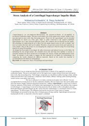 Stress Analysis of a Centrifugal Supercharger Impeller Blade