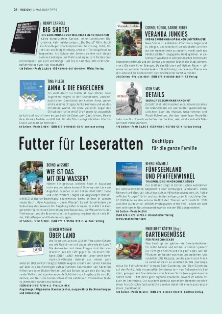 SchlossMagazin für das Fuenfseenland – Dezember 2015