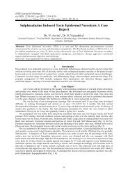 Sulphasalazine Induced Toxic Epidermal Necrolysis A Case Report