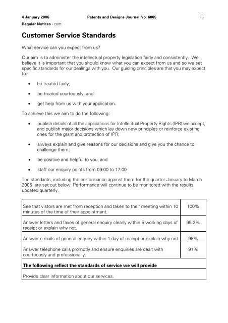 The Patent and Design Journal 6085 - Intellectual Property Office