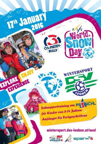 FIS World Snow Day Flyer 2016