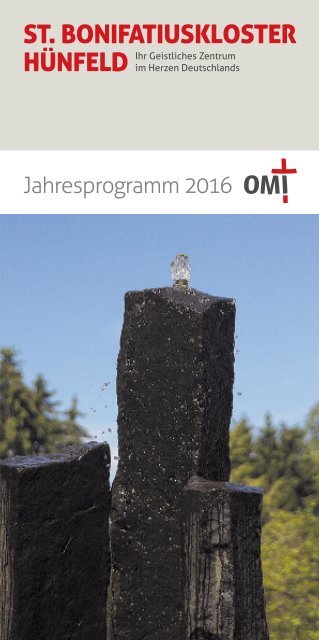 St. Bonifatiuskloster Jahresprogramm 2016