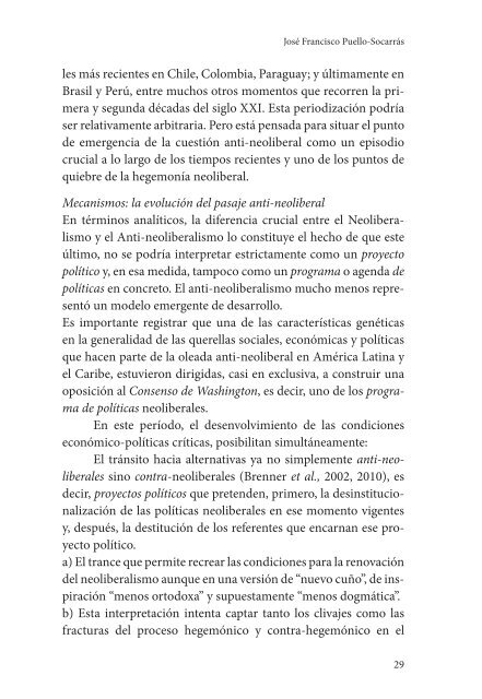 NEOLIBERALISMO EN AMÉRICA LATINA CRISIS TENDENCIAS Y ALTERNATIVAS