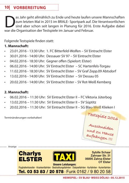 heimspiel 2015/16 - 15. Spieltag