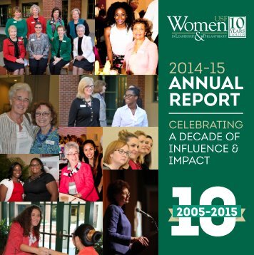 WLP 2014-2015 Annual Report: Celebrating A Decade of Impact & Influence