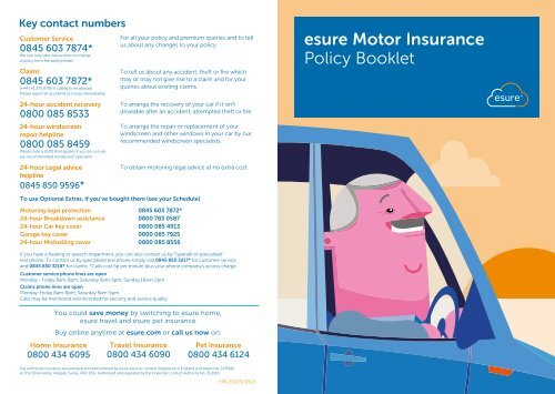 esure Motor Insurance Policy Booklet