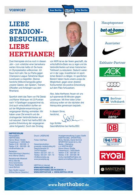 STADION - BESUCHER LIEBE HERTHANER!