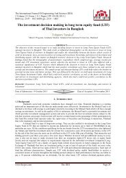 The investment decision making in long term equity fund (LTF) of Thai investors in Bangkok