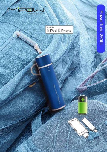 Mipow Powerbank 2600L mit Apple zertifiziertem Adapter