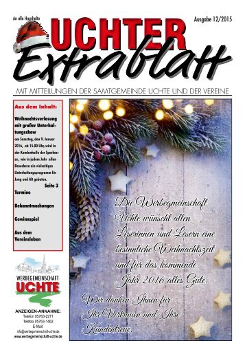 Uchter Extrablatt Ausgabe 12/2015