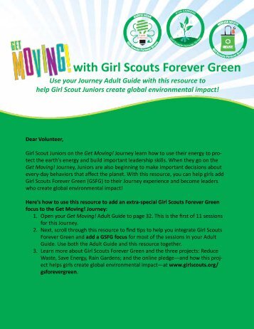 Get Moving! with GS Forever Green - Girl Scouts of the USA