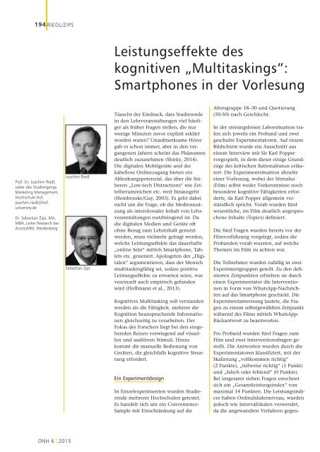 Die Neue Hochschule Heft 6/2015