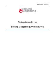 Tätigkeitsbericht 2009-2010.pdf - Bildung & Begabung ...