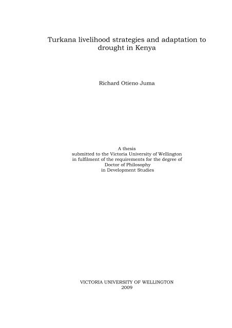 PhD thesis Title Page Final _Richard Juma - Victoria University ...