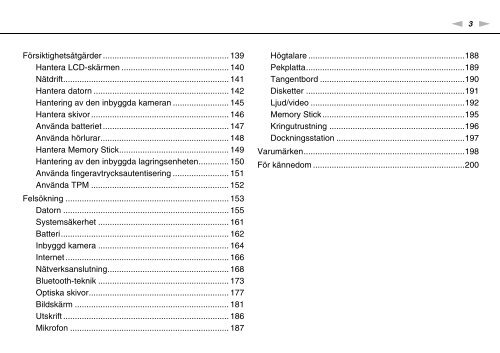 Sony VGN-SR49VT - VGN-SR49VT Istruzioni per l'uso Svedese